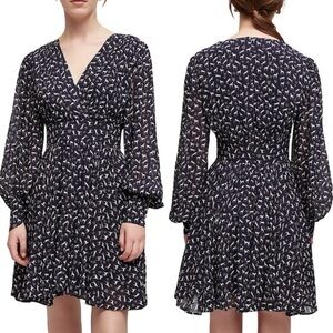 Maje Horse Print Blue Mini Dress (NEW with Tags)